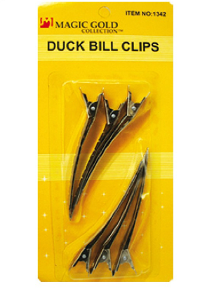 Magic Gold Collection 6 in 1 - Duck Bill Hair Clips - Dolly Beauty 