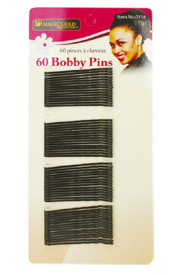 Magic Gold - 60 Bobby Pins - Dolly Beauty 