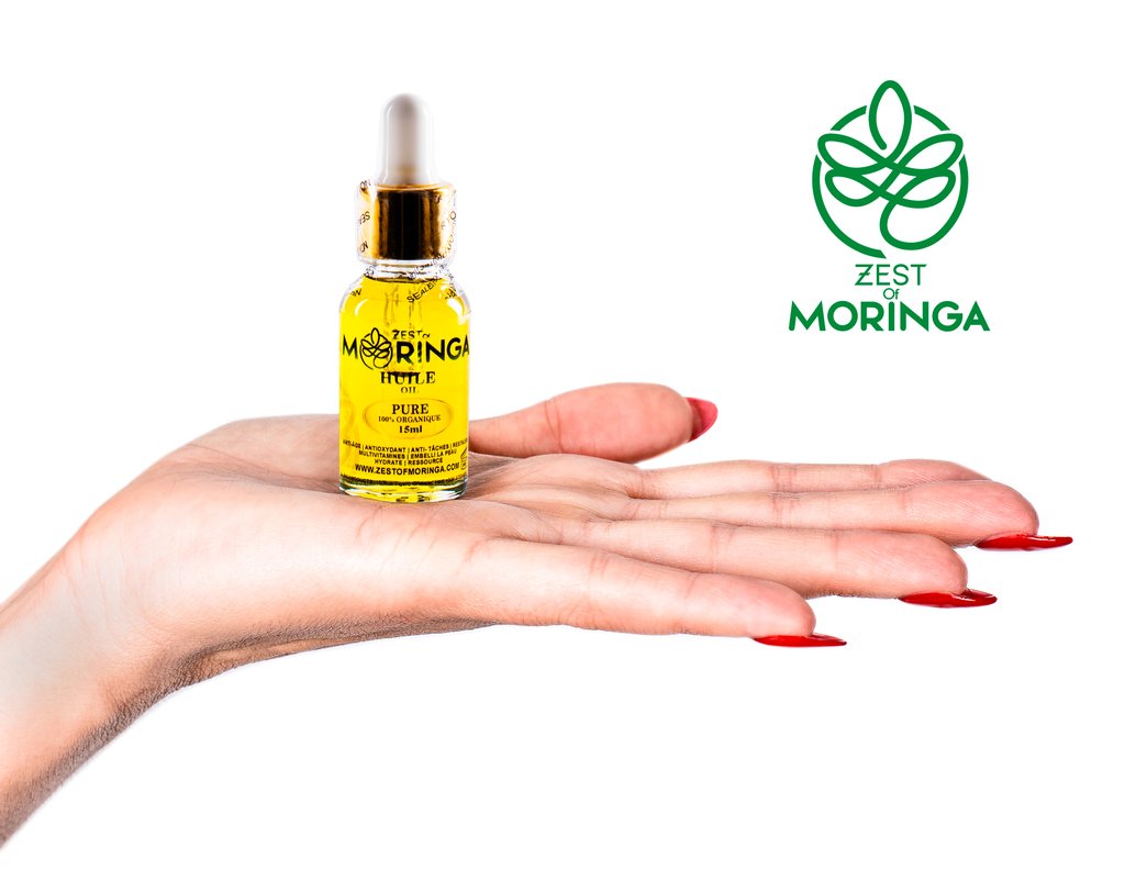 MORINGA 100% NATURAL SEED OIL FOR HAIR GROWTH, FACE OIL FOR ANTI-AGING - ACNE TREATMENT SCAR REMOVAL - ECZEMA/ESSENTIAL OIL FOR SKIN CARE , MORINGA HAIR SERUM RICH OF VITAMIN A B C D E - BEST FOR DANDRUFF OF HAIRS AND HAIR LOSS - Dolly Beauty 