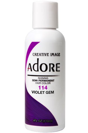 Adore Semi-Permanent Hair Color 114 Violet Gem 4 oz