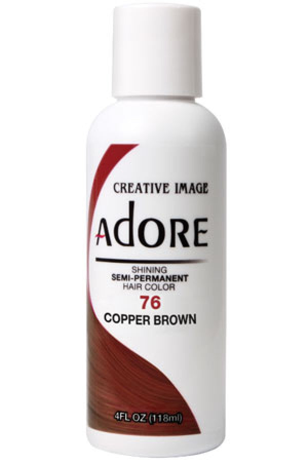 Adore Semi-Permanent Hair Color 76 Copper Brown 4 oz