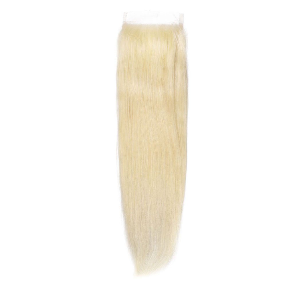 Swiss Lace Blond Straight Closure 4X4 - Dolly Beauty 