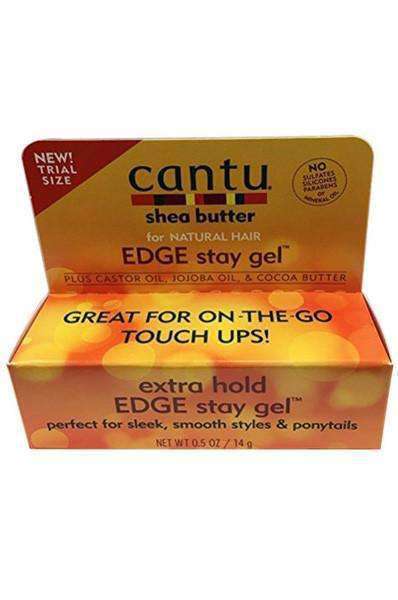 Cantu Shea Butter For Natural Hair Extra Hold Edge Stay Gel 0.5oz