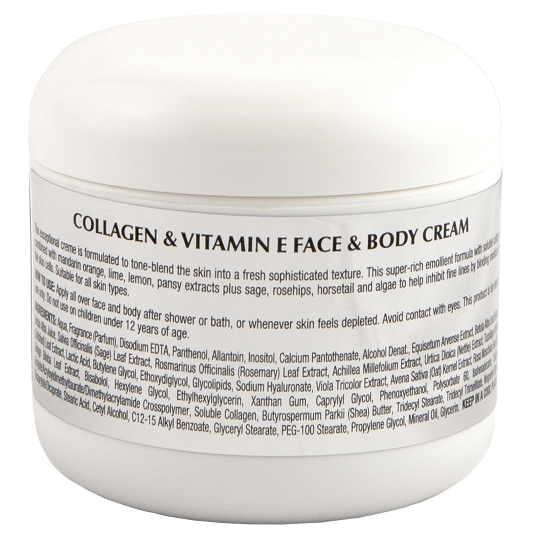 ESSENCE DE BEAUTE - Collagen & Vitamin E Face and Body Crème 4oz - Dolly Beauty 