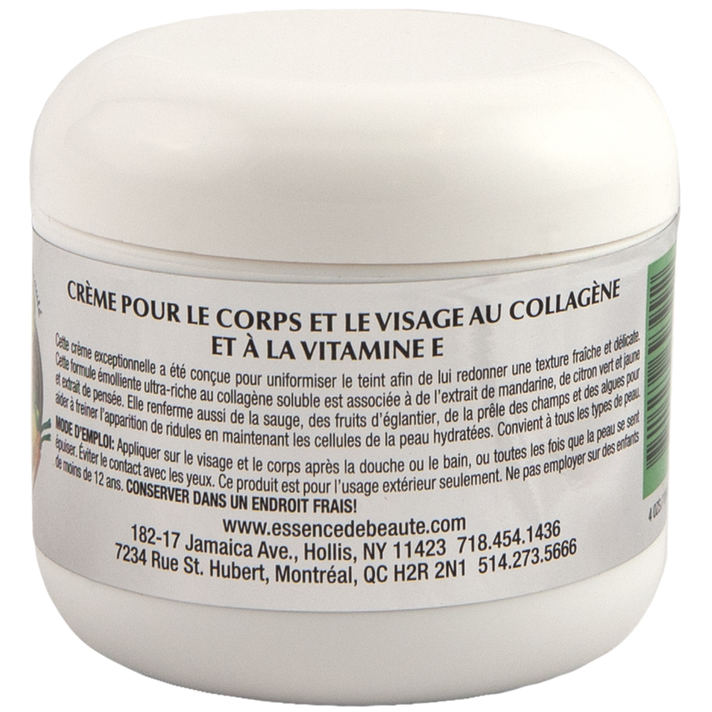 ESSENCE DE BEAUTE - Collagen & Vitamin E Face and Body Crème 4oz - Dolly Beauty 