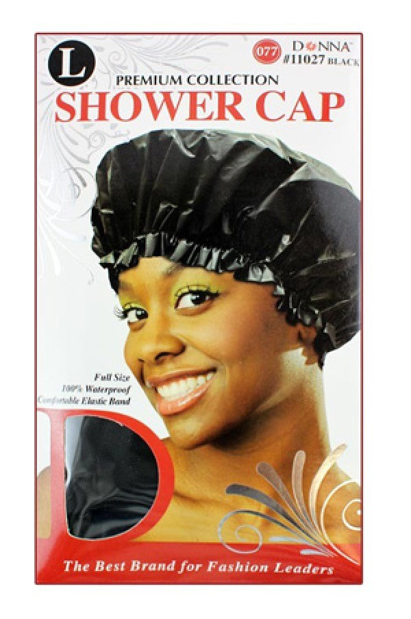 Donna Large Shower Cap - Black - Dolly Beauty 