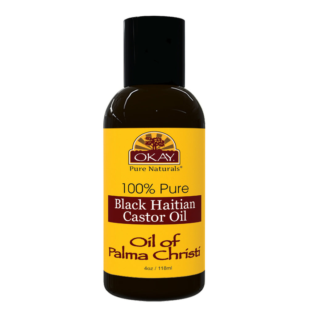 Black Haitian Castor Oil huile mascreti - Helps Soothe Scalp & Skin, Helps Naturally Grow Strong Healthy Hair, Helps Balance Oily Hair, Stimulate Hair Follicles - For all Hair Types- Made in USA-4oz / 118ml - Dolly Beauty 