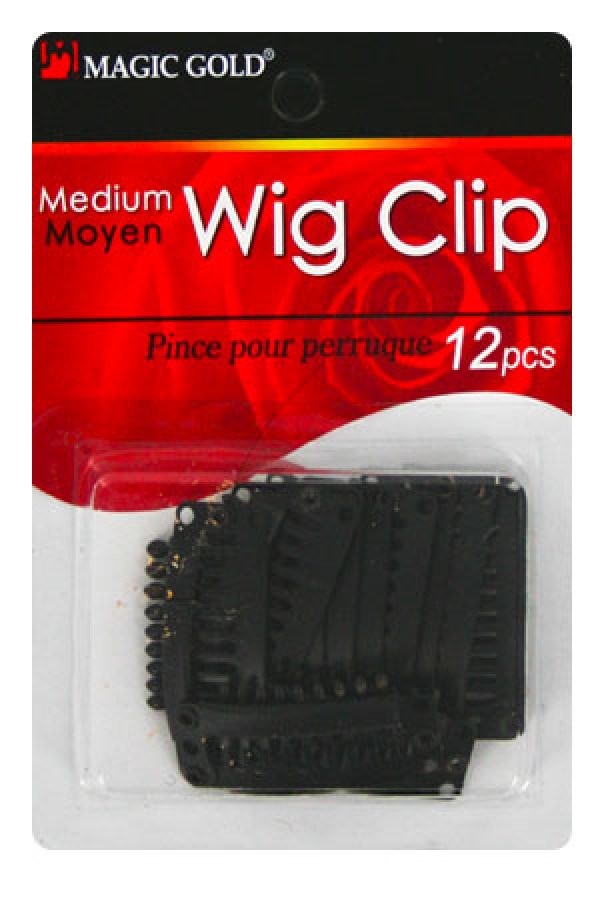 Magic Gold Wig Clip -Small 12pcs/pk - Dolly Beauty 