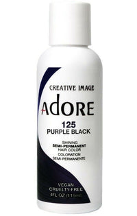 Adore Semi-Permanent Hair Color 125 Purple Black 4 oz