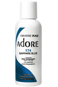 Adore Semi-Permanent Hair Color 174 Sapphire Blue 4 oz