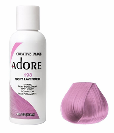 Adore Semi-Permanent Hair Color 193 Soft Lavender