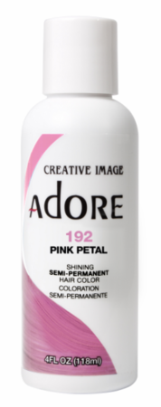 Adore Semi-Permanent Hair Color 192 Pink Petal 4 oz - Dolly Beauty 