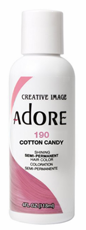 Adore Semi-Permanent Hair Color 190 Cotton Candy 4 oz - Dolly Beauty 