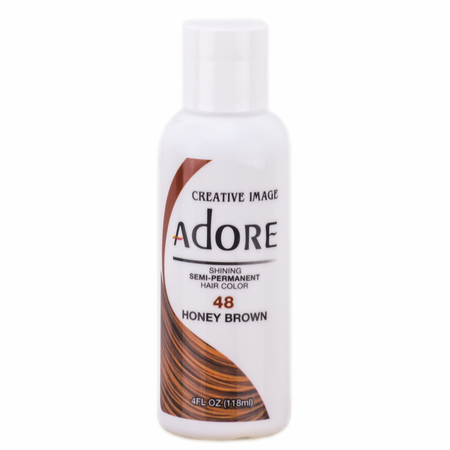 Adore Semi-Permanent Hair Color 48 Honey Brown 4 oz - Dolly Beauty 