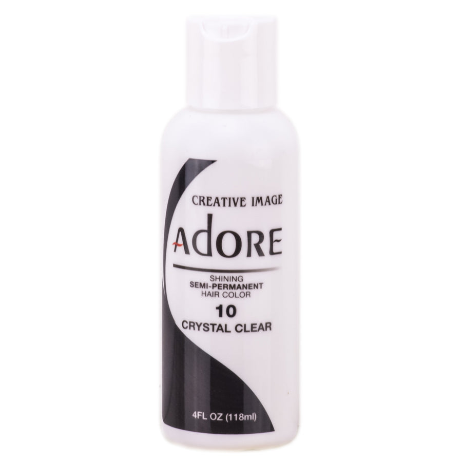 Adore Semi-Permanent Hair Color 10 Crystal Clear 4 oz - Dolly Beauty 