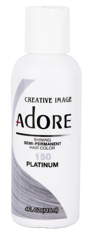 Adore Semi-Permanent Hair Color 150 Platinum 4 oz - Dolly Beauty 
