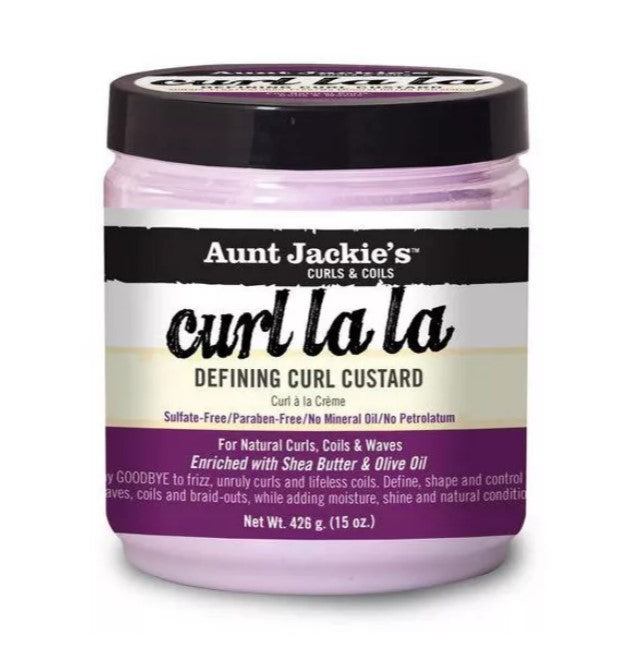 Aunt Jackie's Curl La La Defining Curl Custard 15 oz - Dolly Beauty 
